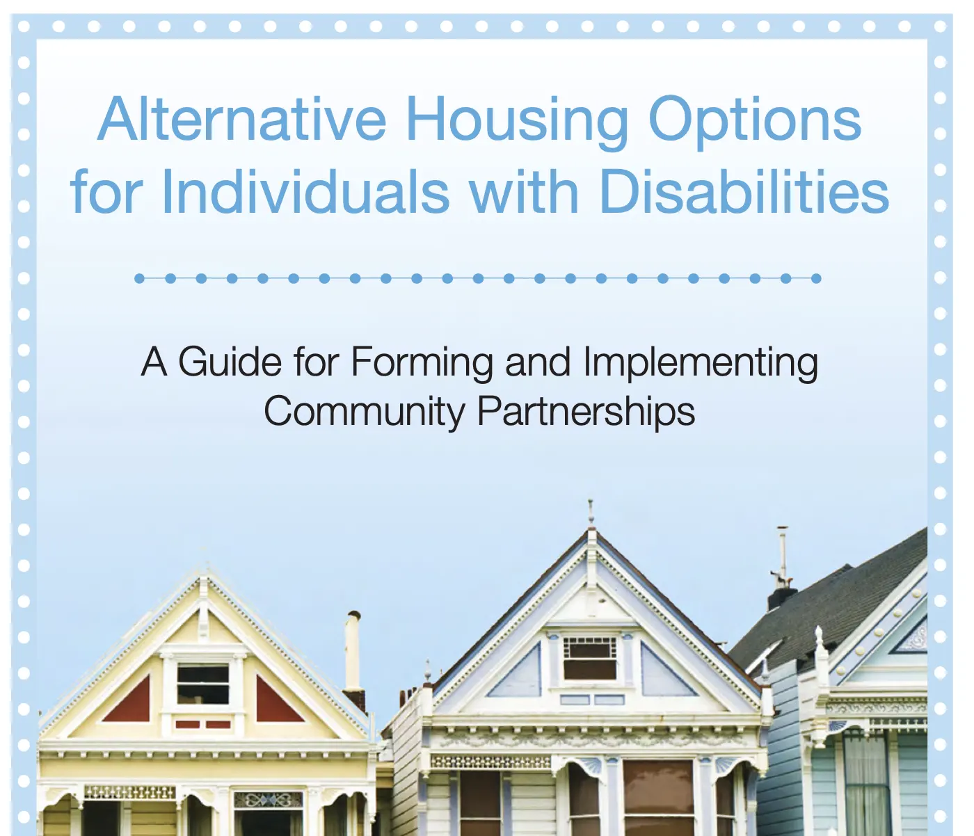 alternative housing options for individuals with disabilities