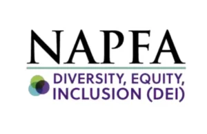 NAPFA - DIVERSITY, EQUITY, INCLUSION (DEI) LOGO link to the NAPFA website.