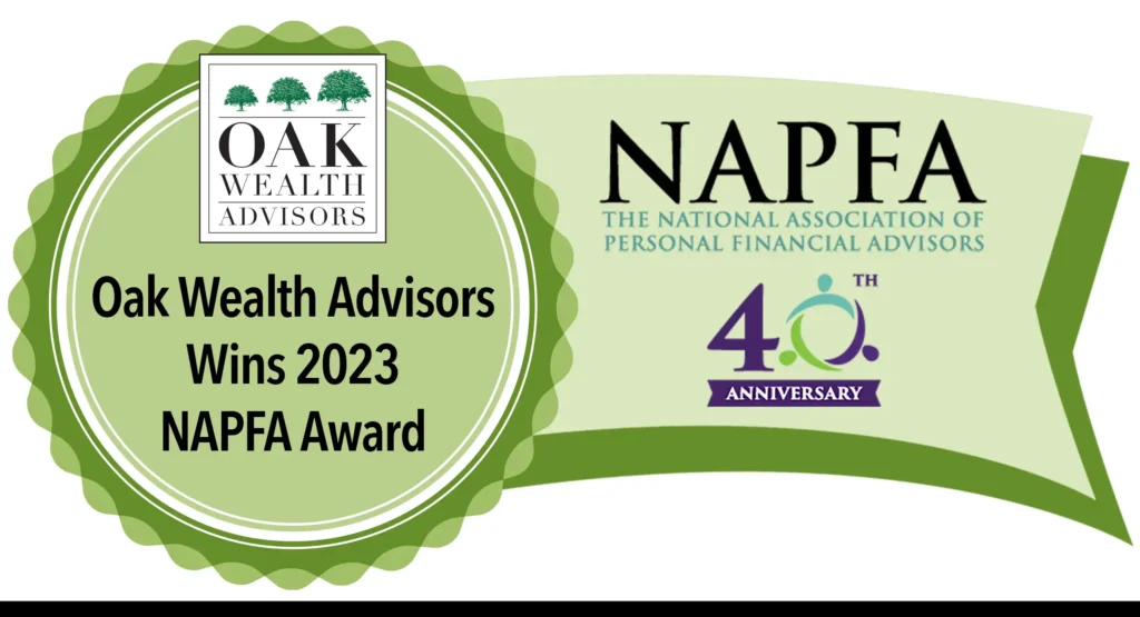 Oak Wealth Advisors Wins 2023 NAPFA Award