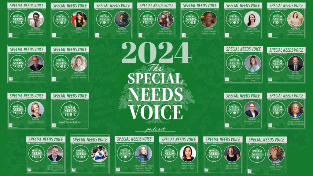 2024 The Special Needs Voice Podcast Recap with thumb images of each podcast