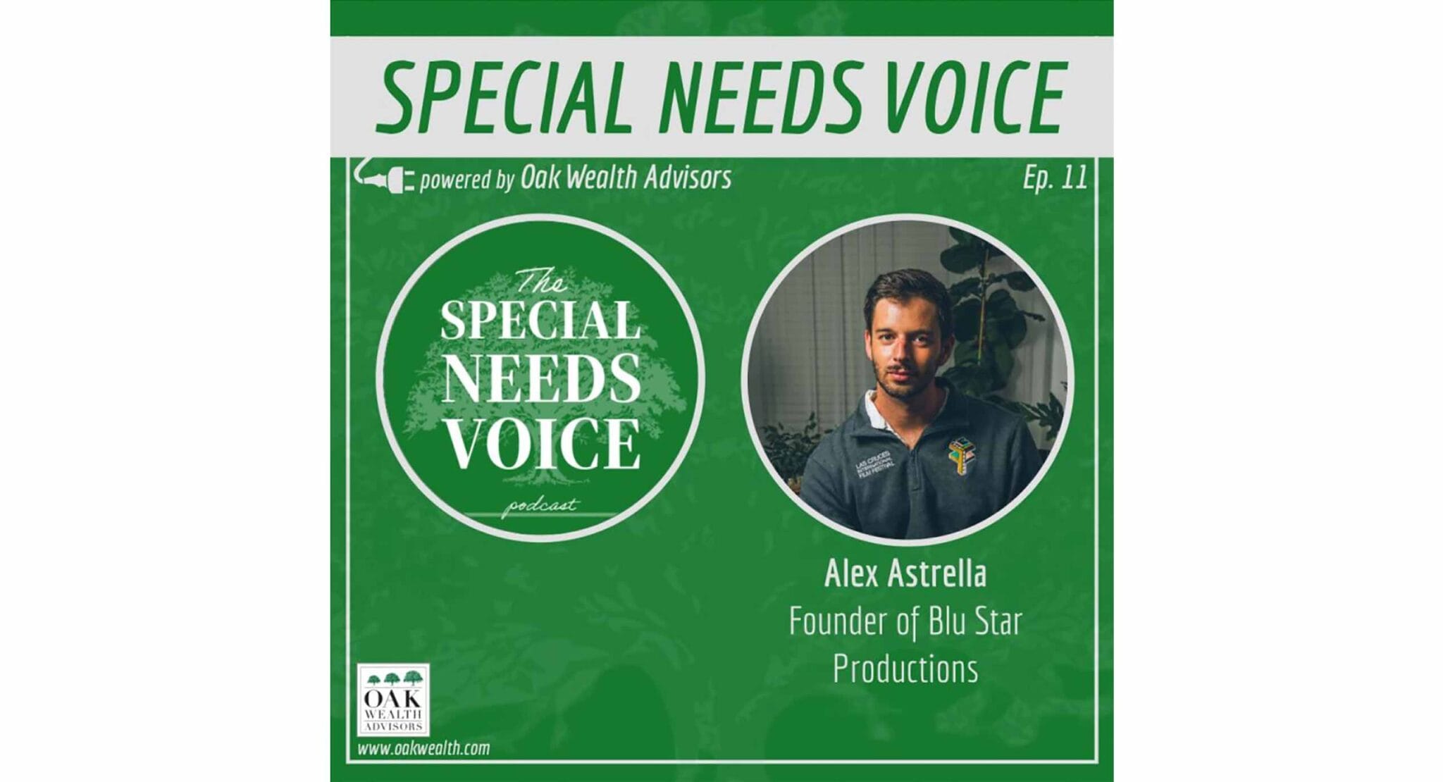 Cover of Special Needs Voice featuring Alex Austrella of Blue Star Productions.
