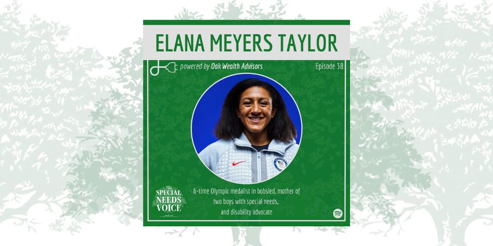 Podcast cover featuring Elana Meyers Taylor.